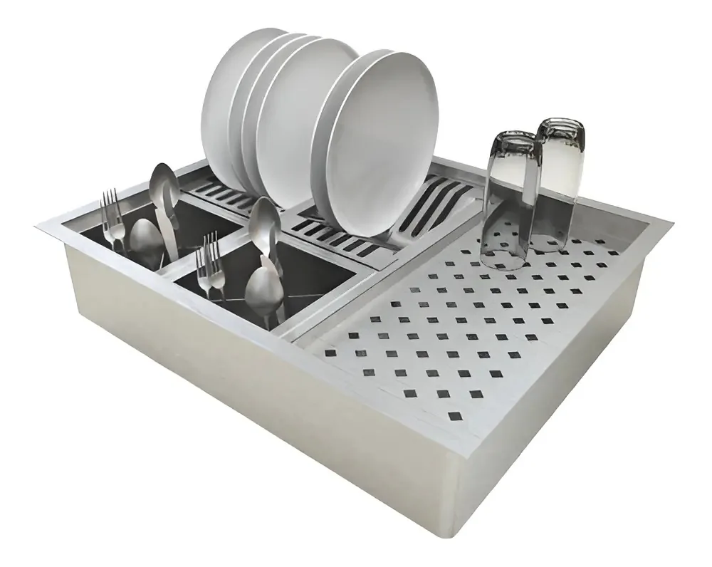 Escorredor de Louça Technox Embutido Aço Inoxidável Cozinha Gourmet