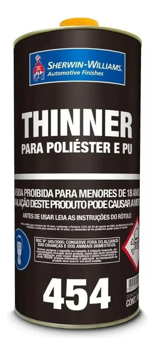 Thinner Pu / Pol 454 900ml Lazzuril