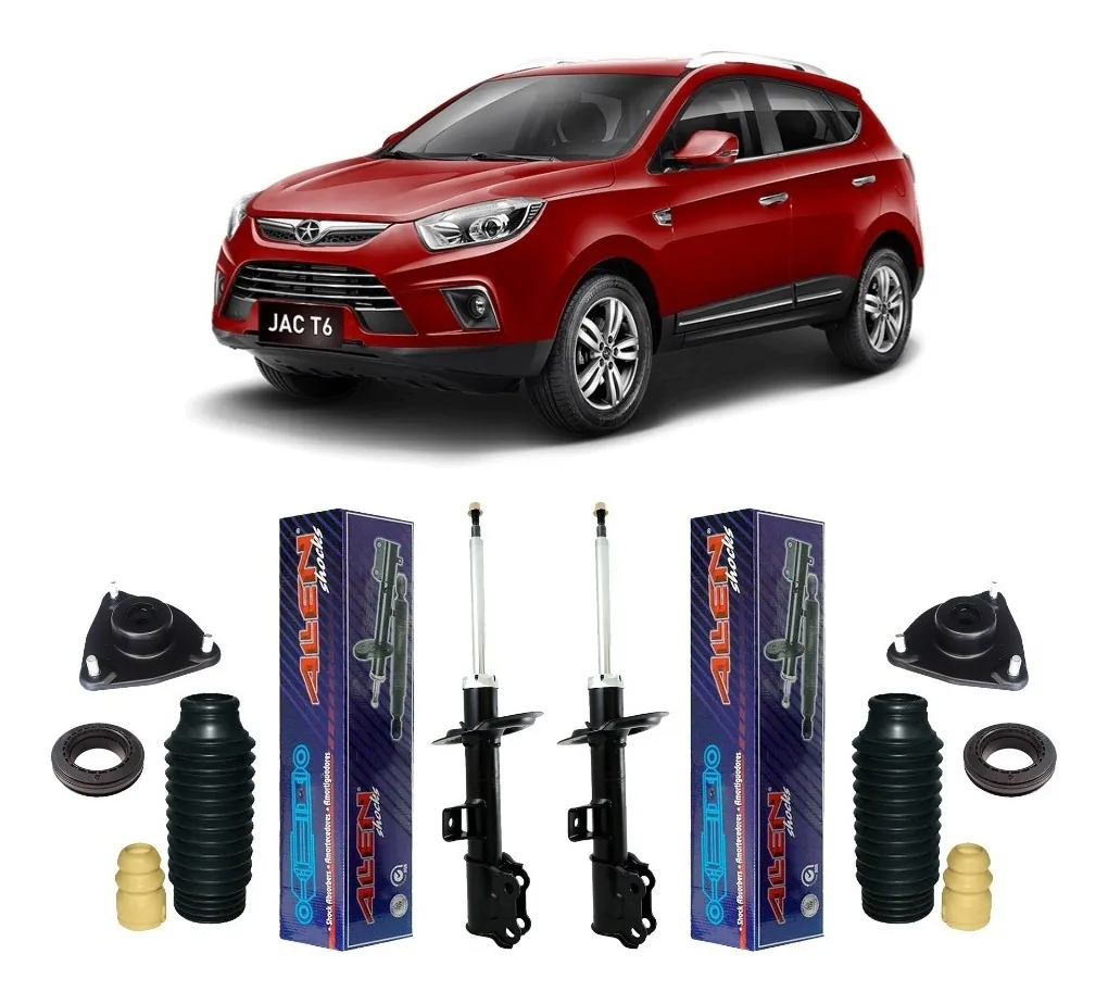 2 Amortecedor C/ Kit Amortecedor Dian Jac T6 2014 2015 2016