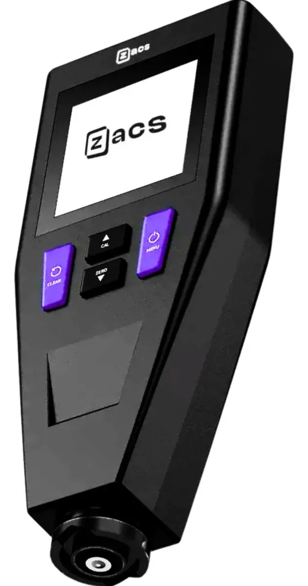 Medidor de Espessura Digital Zacs Preto para Metais Ferrosos e Não Ferrosos