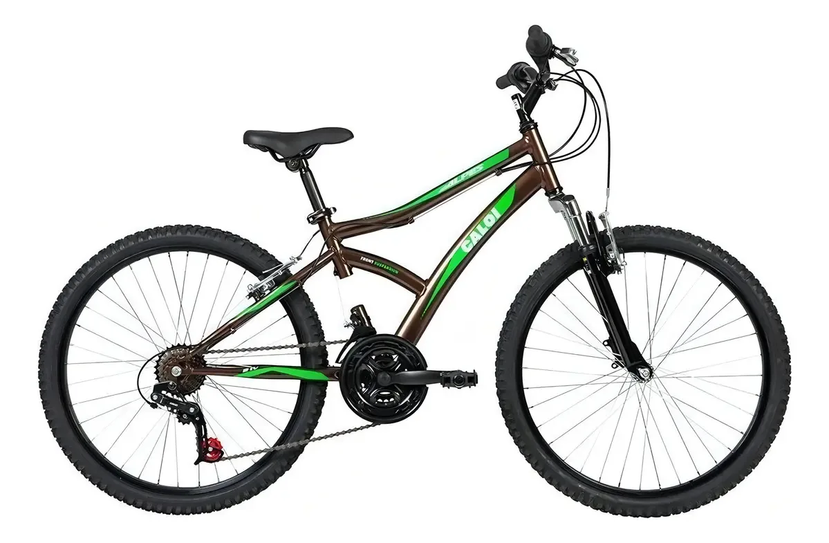 Bicicleta passeio Caloi Alpes R24 tamanho do uadro M - verde
