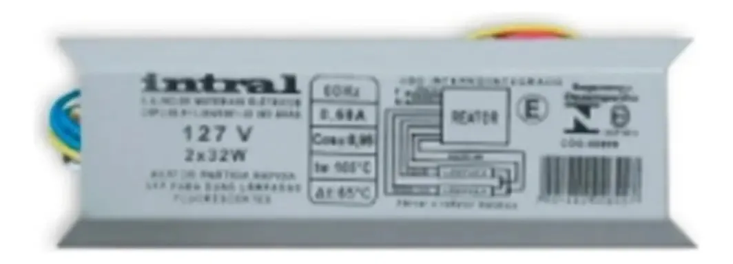 Reator Fluorescente Magnético 2x32w110v Intral