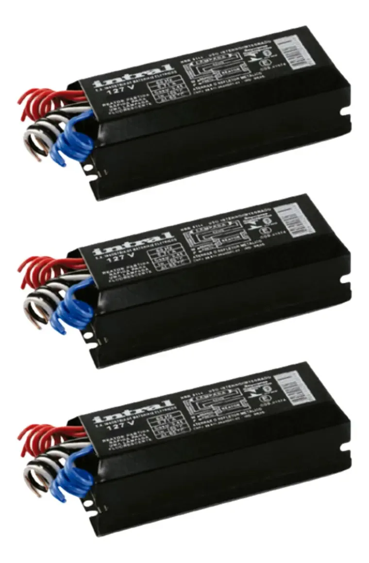 3 Reatores Partida Rápida P/ Lâmpada Fuorescente 32w