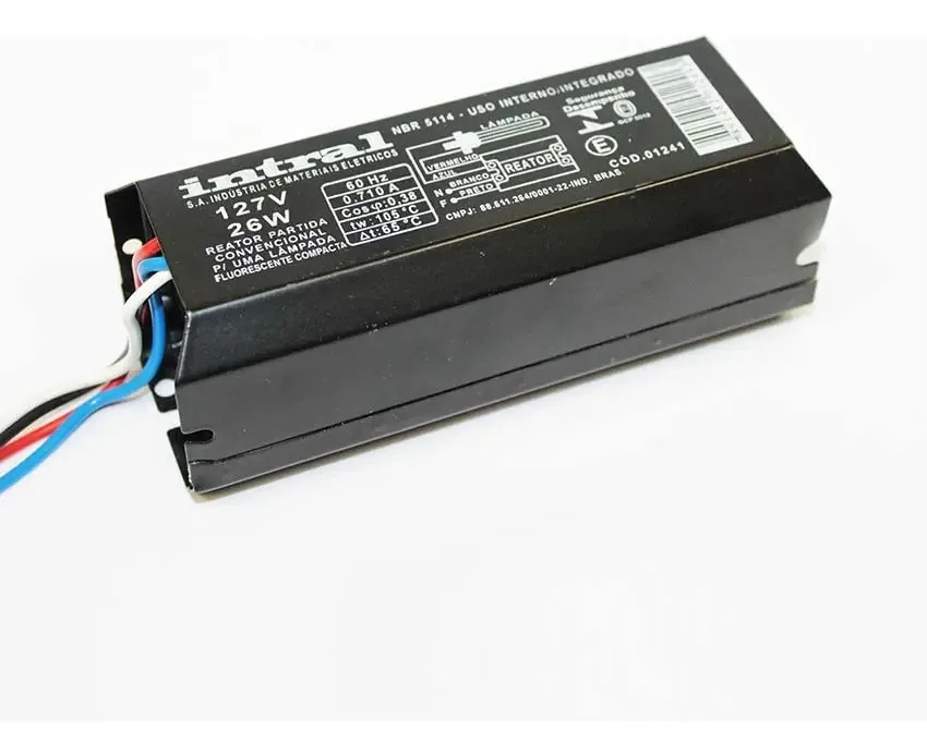 Reator Magnético Intral 26W para Lâmpadas Fluorescentes Compactas