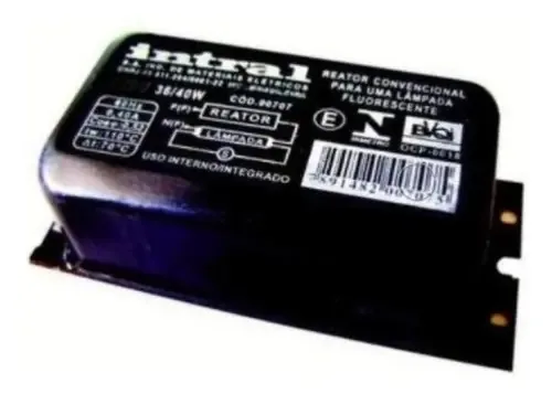 Reator Para Lampada 36w 40w 2 Pinos Convencional Intral