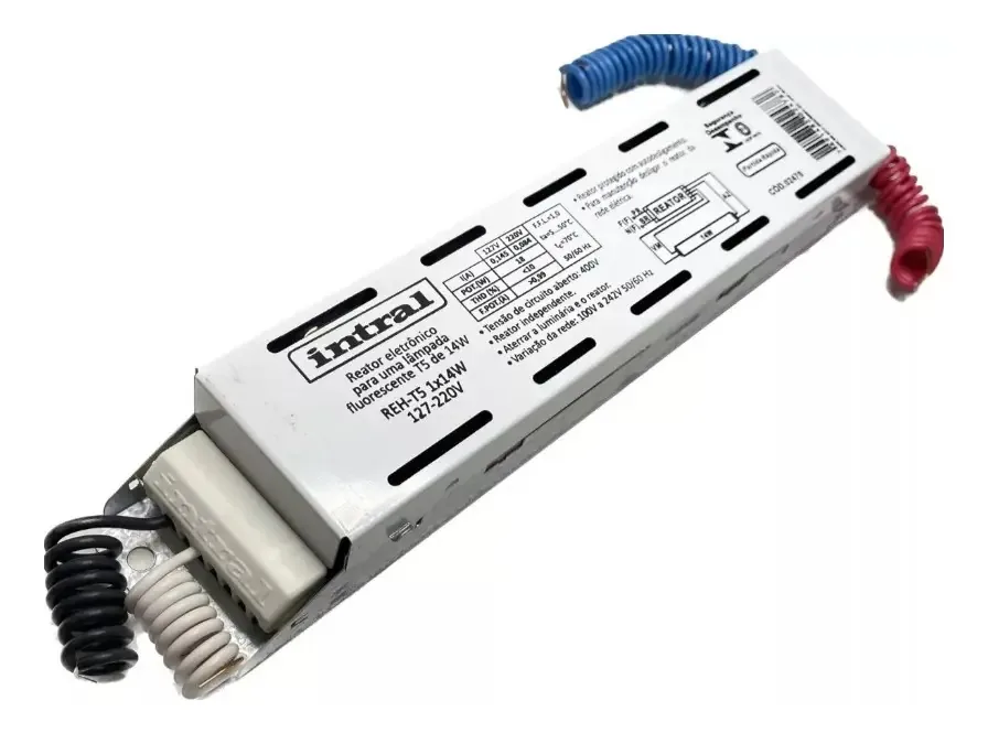 Reator Eletrônico Intral Bivolt para Lâmpadas 14W