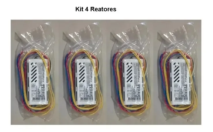 Kit 4 Reatores Eletrônicos Alto Fator Afp-6f