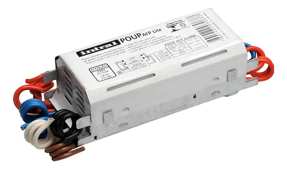 Reator Eletrônico - Poup Afp-6f 2x16w - Intral