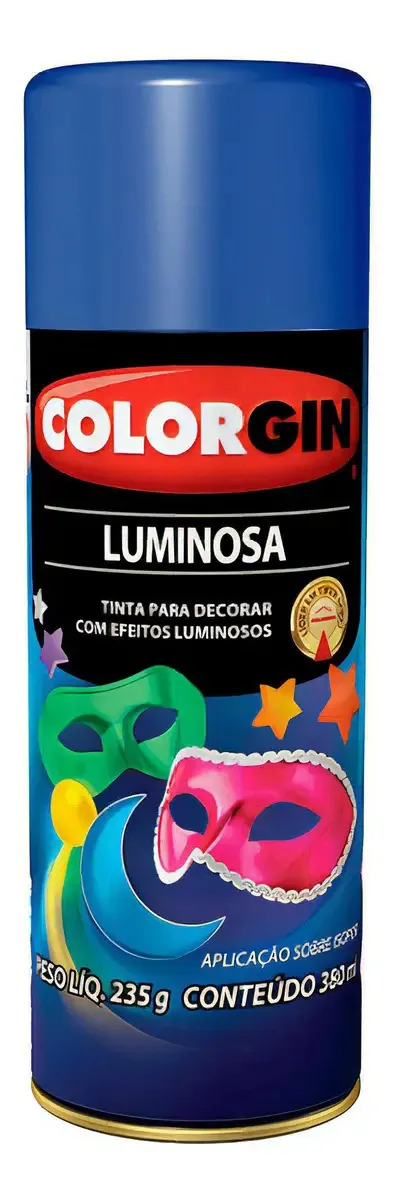 Tinta Esmalte em Spray Colorgin Luminosa 380 mL