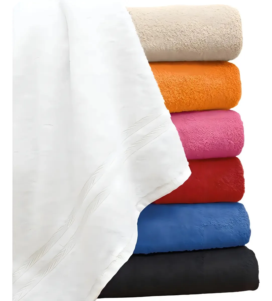Toalha Banho Paris Felpudo Liso 65cm X 1,40m 1563