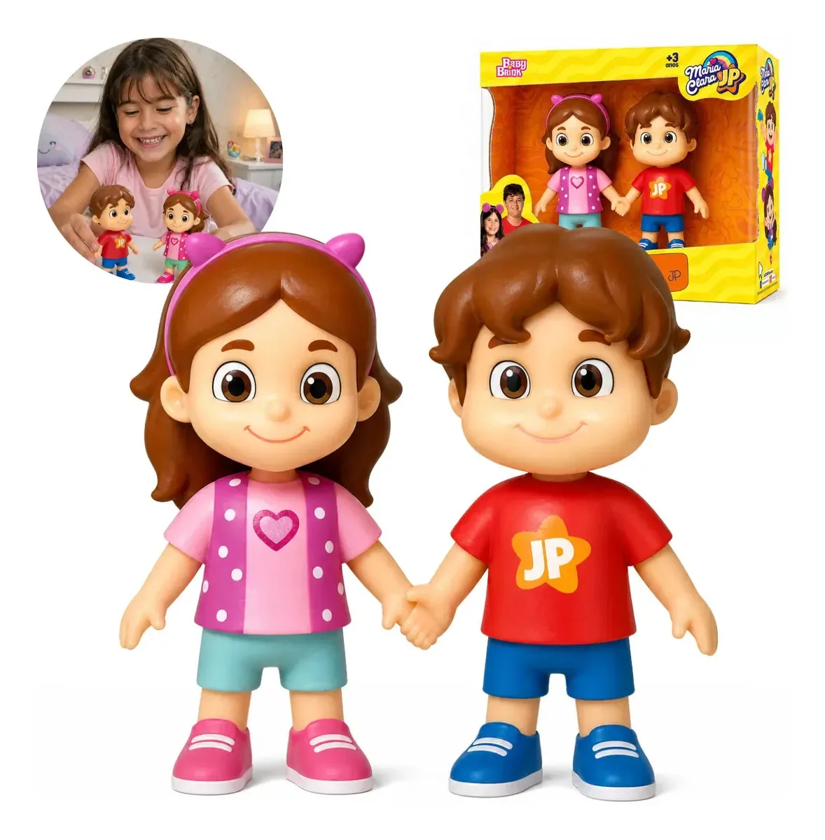 Combo Maria Clara & Jp Mini Bonecos Youtuber 1054 1053