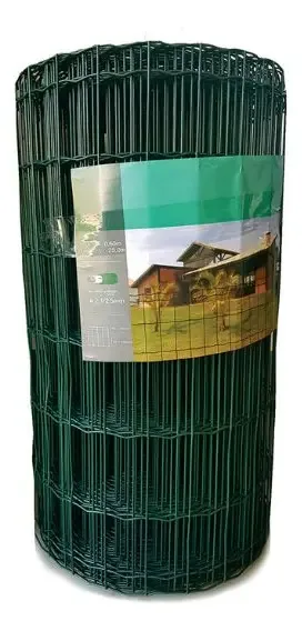 Tela Soldada Galvanizada Recoberta PVC Verde 0,60x25m Reno