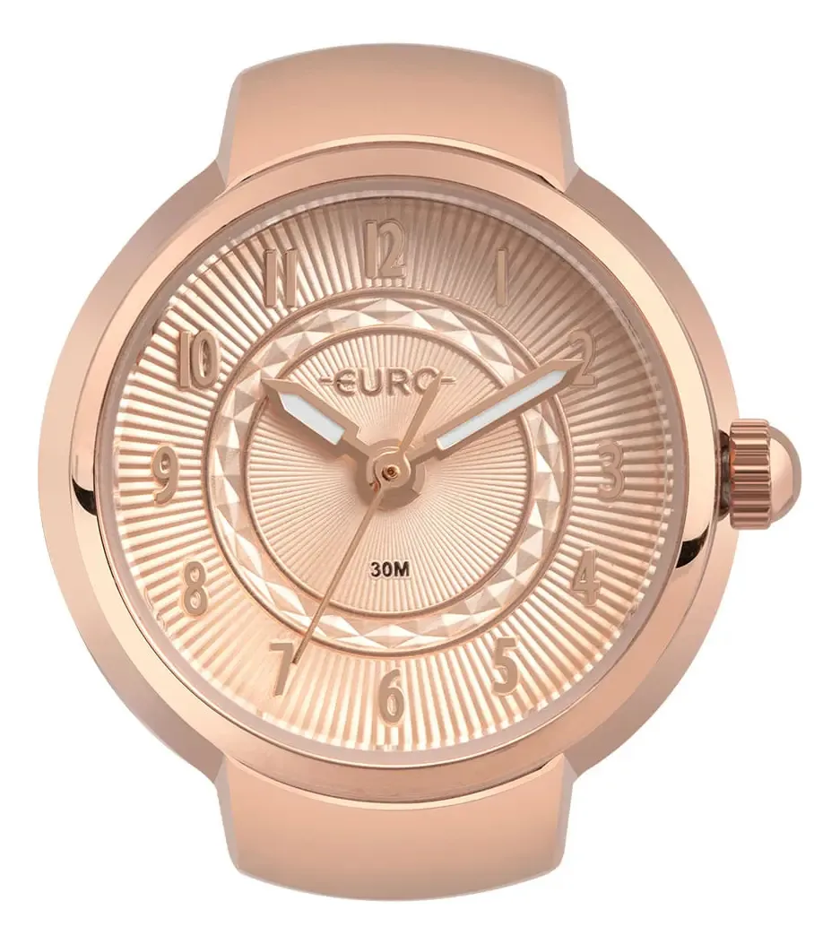 Relógio Anel Euro Feminino Unique Rosé - Eu2035yux/4j