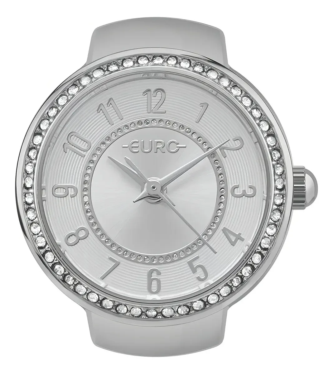 Relógio Anel Euro Feminino Unique Prata - Eu2035yyj/4k