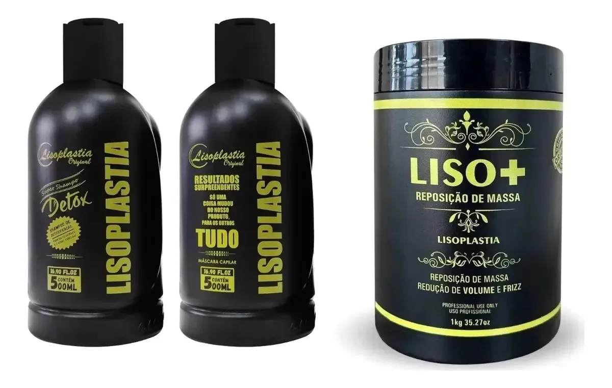Combo Da Beleza Lisoplastia 3 Produtos