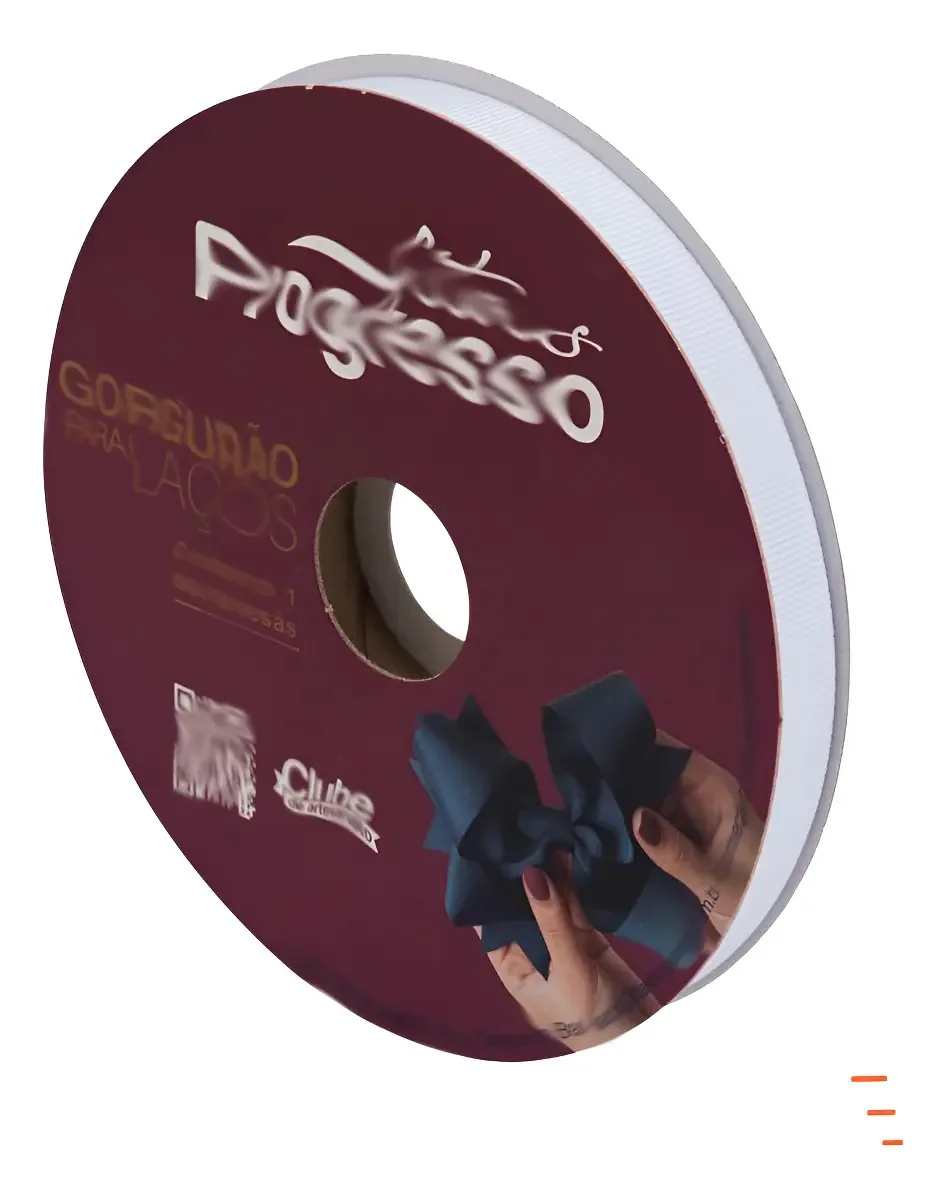 Fita Gorgurão Progresso 11mm 40m Branco 201 Artesanato e Laços