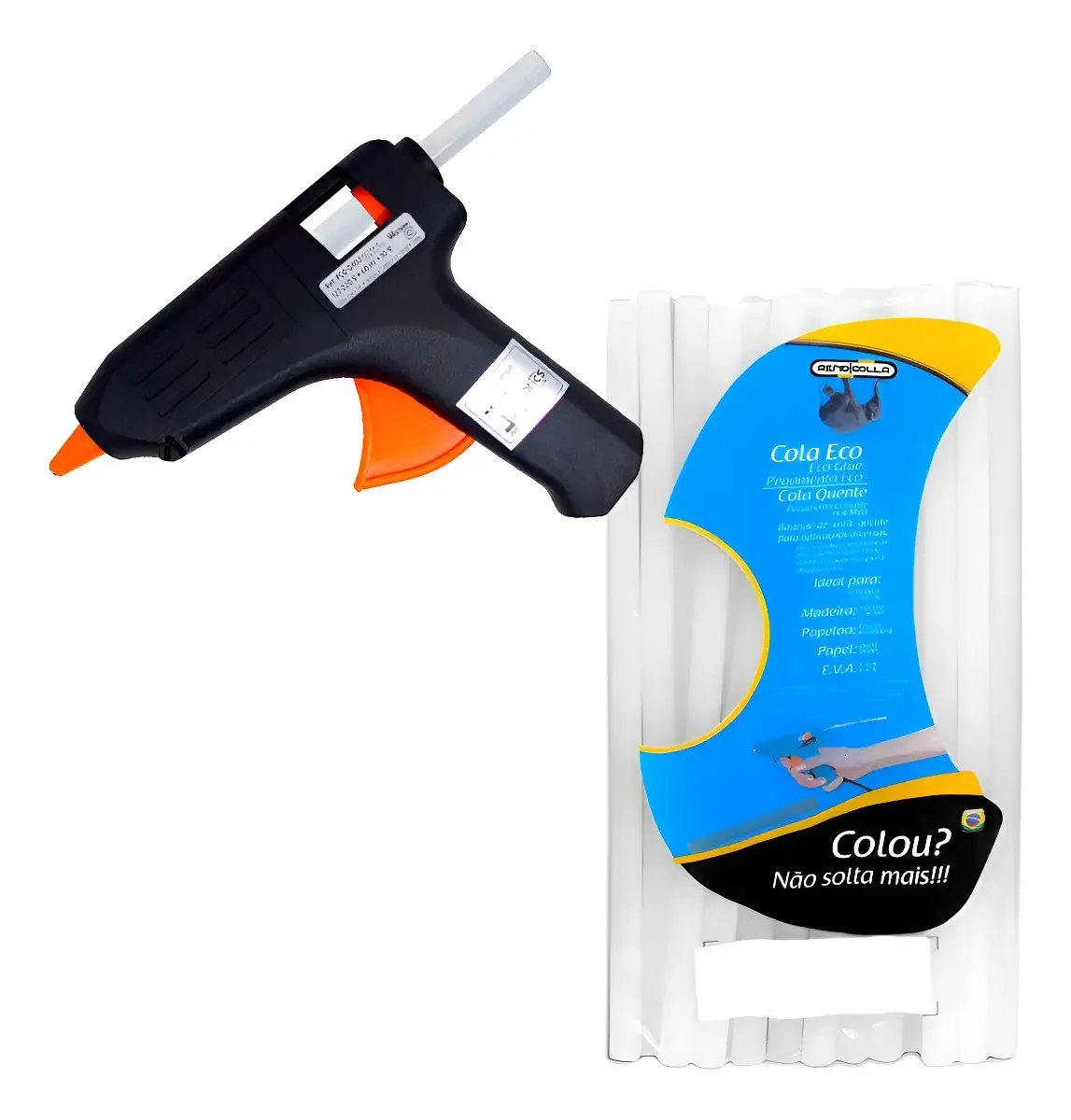 Pistola de Cola Quente Kaz 127V/220V com Bastão Cola 1kg