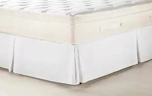 Saia Para Cama Box Microfibra Branco Solteiro Protetor