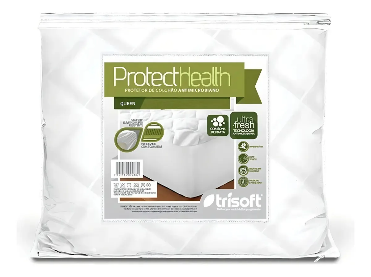 Protetor De Impermeavel Colchão Protect Health Queen Trisoft