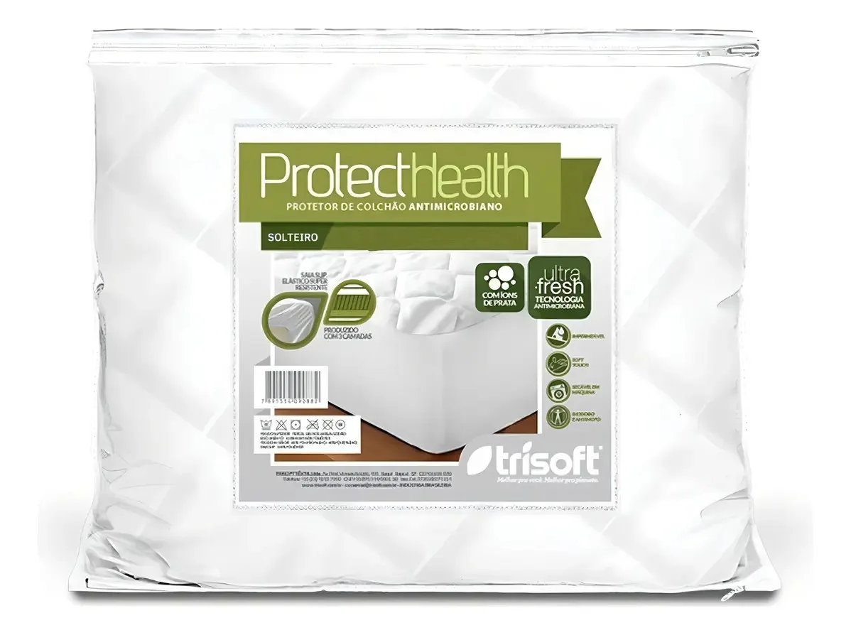 Protetor De Colchão Impermeavel Protect Health Solteiro