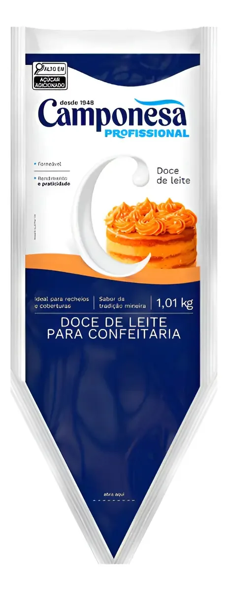 Doce De Leite Camponesa Profissional Bolos 1,01kg Cobertura