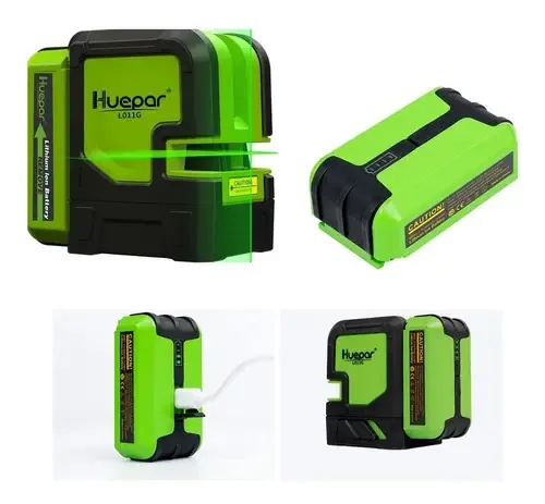 Nível A Laser Verde Huepar 30m Auto Nivelamento Recarregável