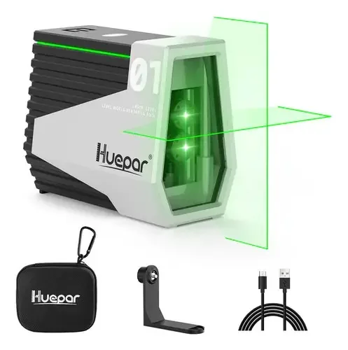 Nível A Laser 2 Linhas Verde 30m Bat Recar Tipo Bosch Dewalt