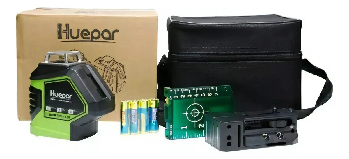 Nivel A Laser Huepar Verde 5 Linhas + 2 Pontos Tipo Dewalt