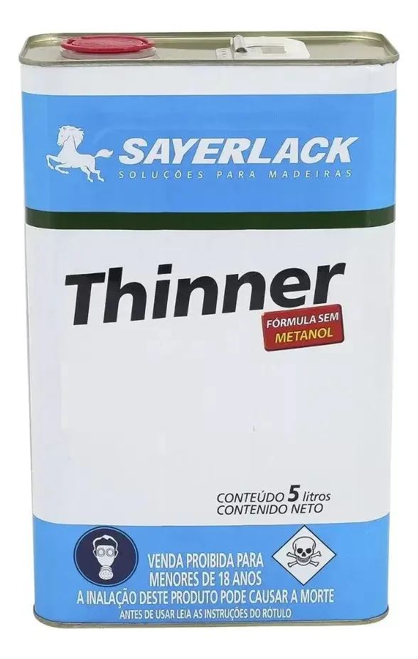 Thinner Sayerlack 5 Litros Para Limpeza de Ferramentas DR 4407