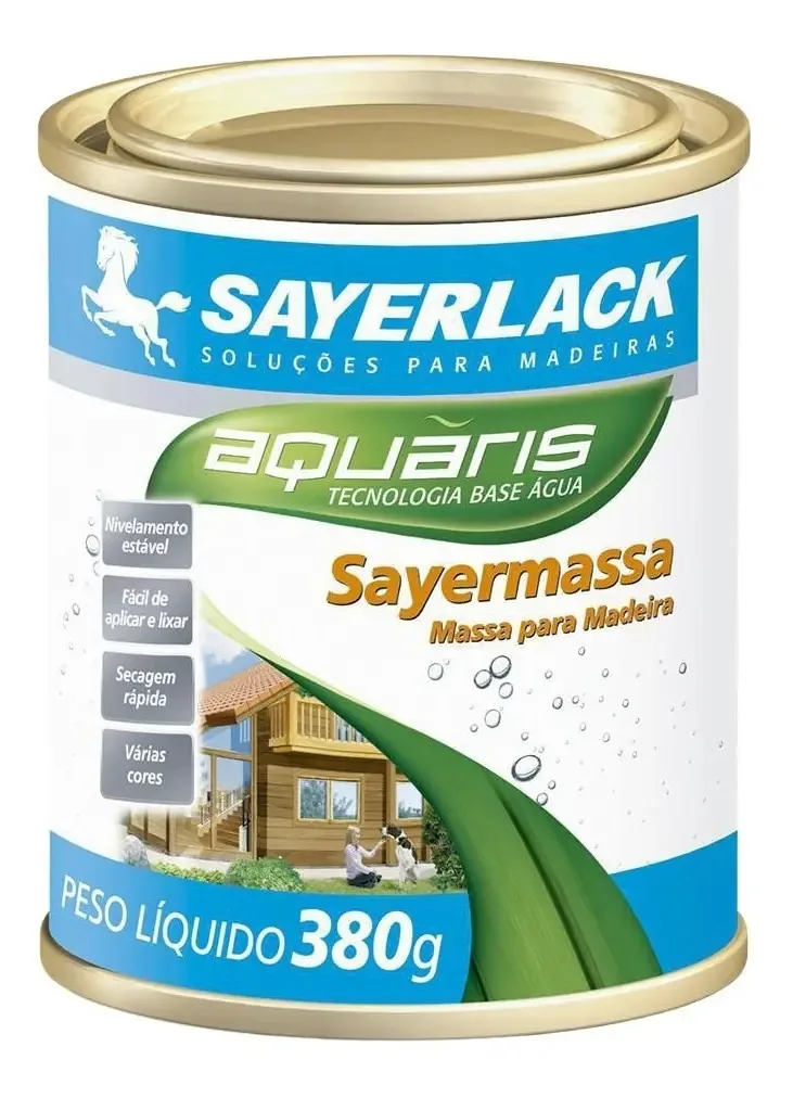 Massa P/madeira Base Agua Sayermassa 380g Marfim