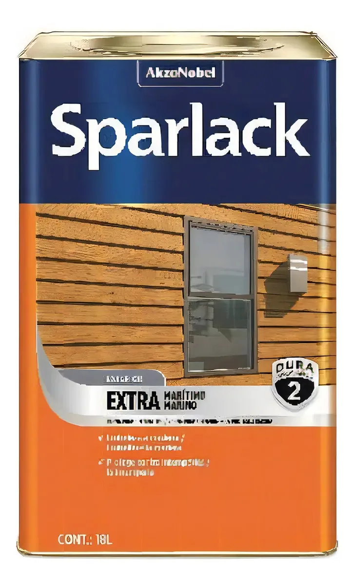 Verniz Brilhante Sparlack Extra Marítimo Natural 18L Madeira Exterior