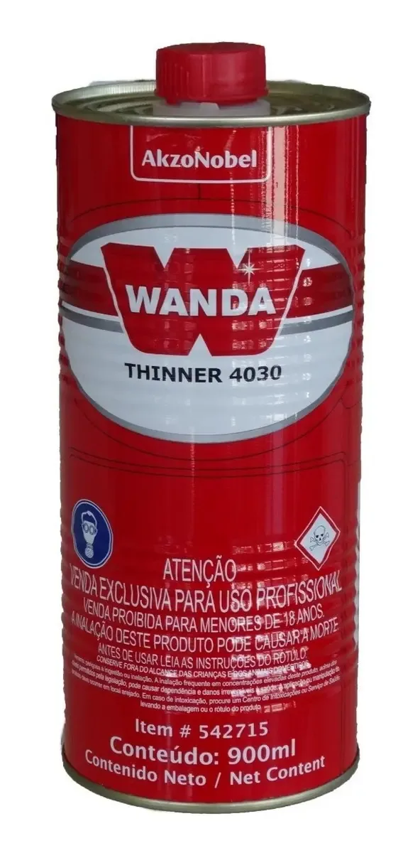 Thinner Para Pu E Poliéster 4030 900ml Wanda