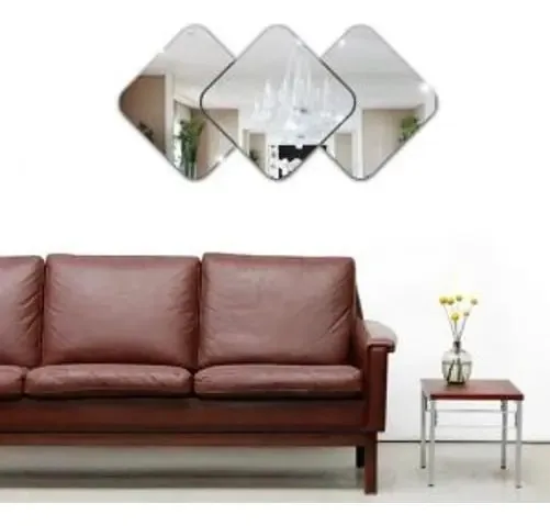 Espelhos Decorativos Em Acrílico 3 Quadrados P Esp012