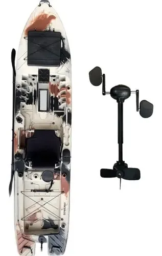 Caiaque De Pesca Dourado Com Pedal Smart - Caiaker Cor Areia