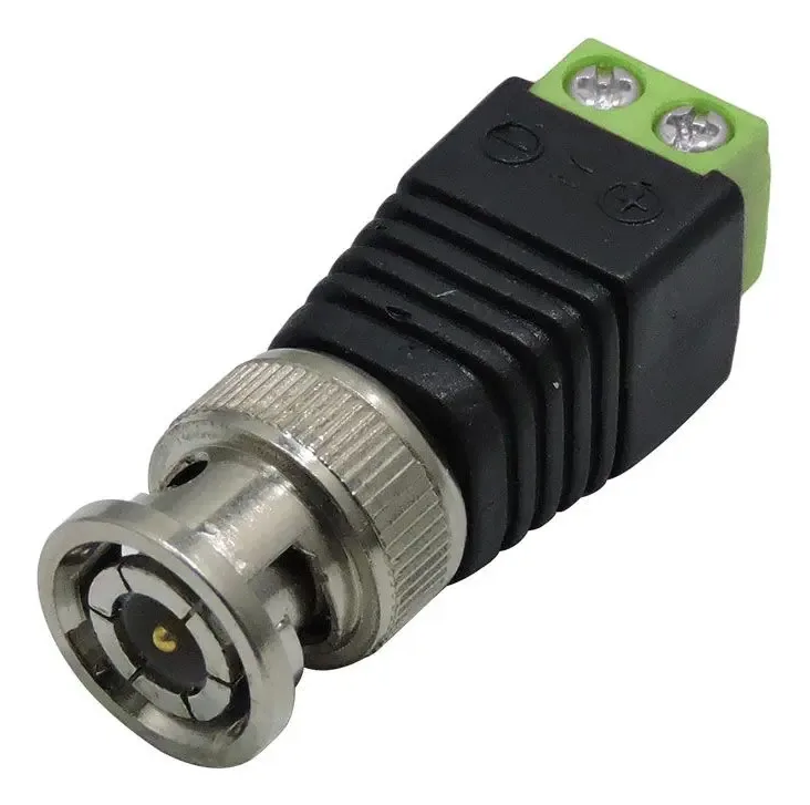 Conectores 10 Bnc Macho + 2 Fêmea Borne Para Instalação