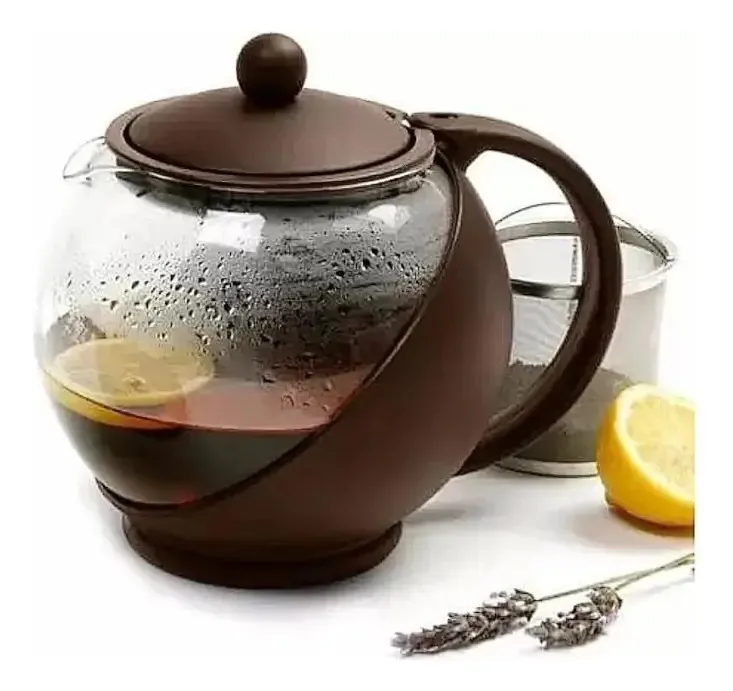 Chaleira Cafeteira Bule Vidro Café Chá Infusor 1,250 Litros