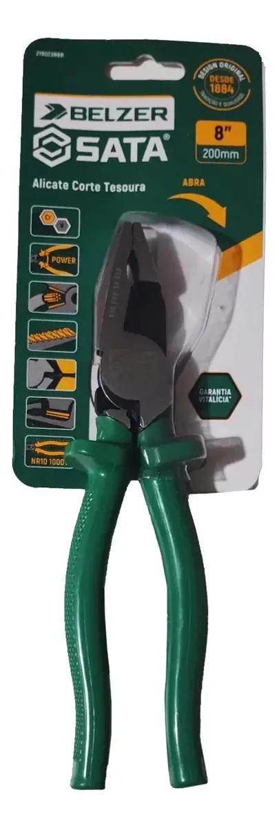 Alicate Corte Tesoura 8 219023BBR Sata/Belzer