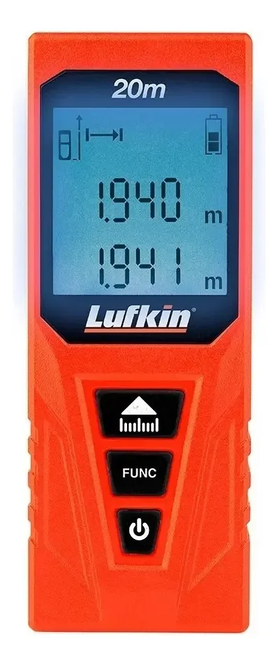Trena Laser Lufkin 20m TL0020 Compacta com Tela Retroiluminada