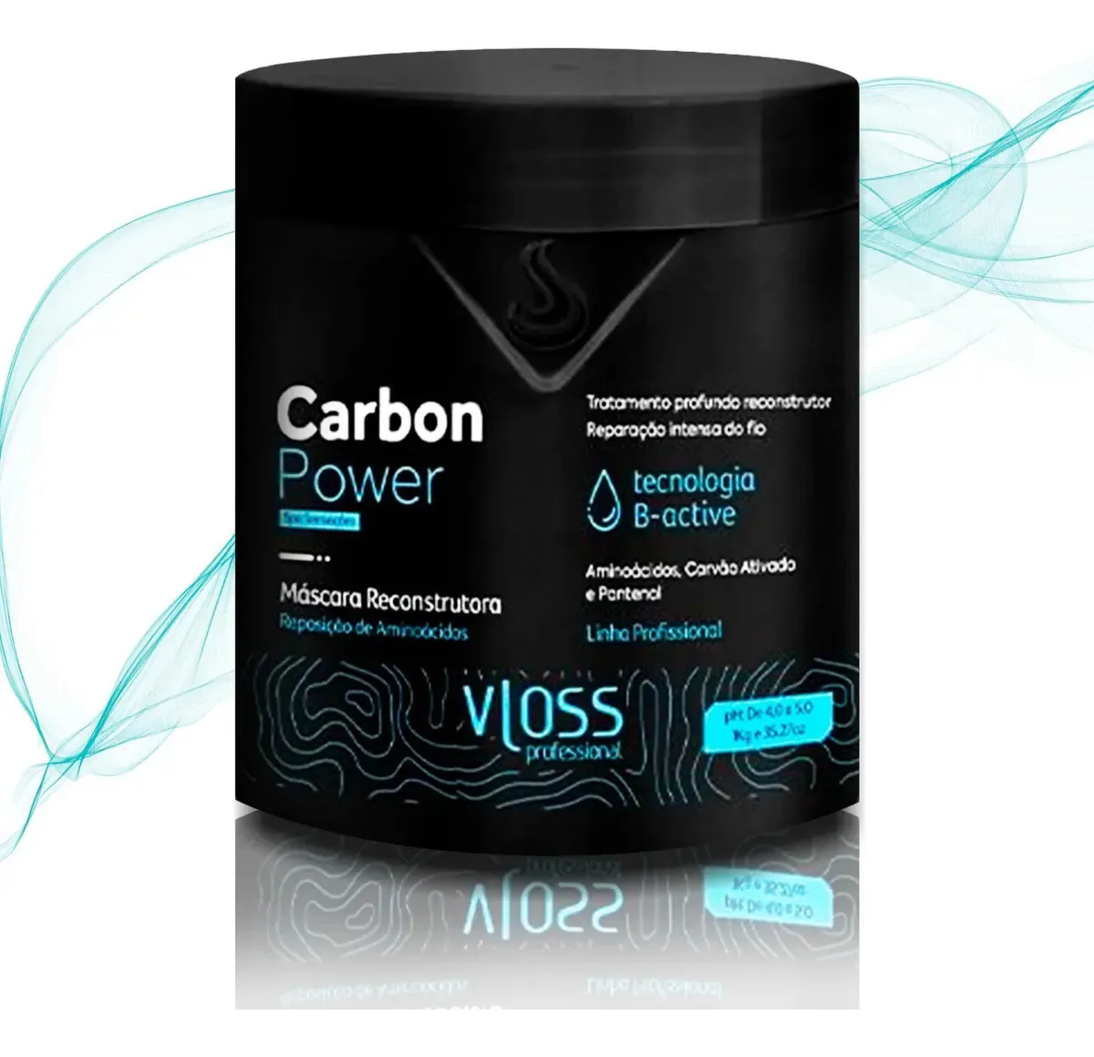 Máscara Carbon Power, Reparação Intensa Com Aminoácidos