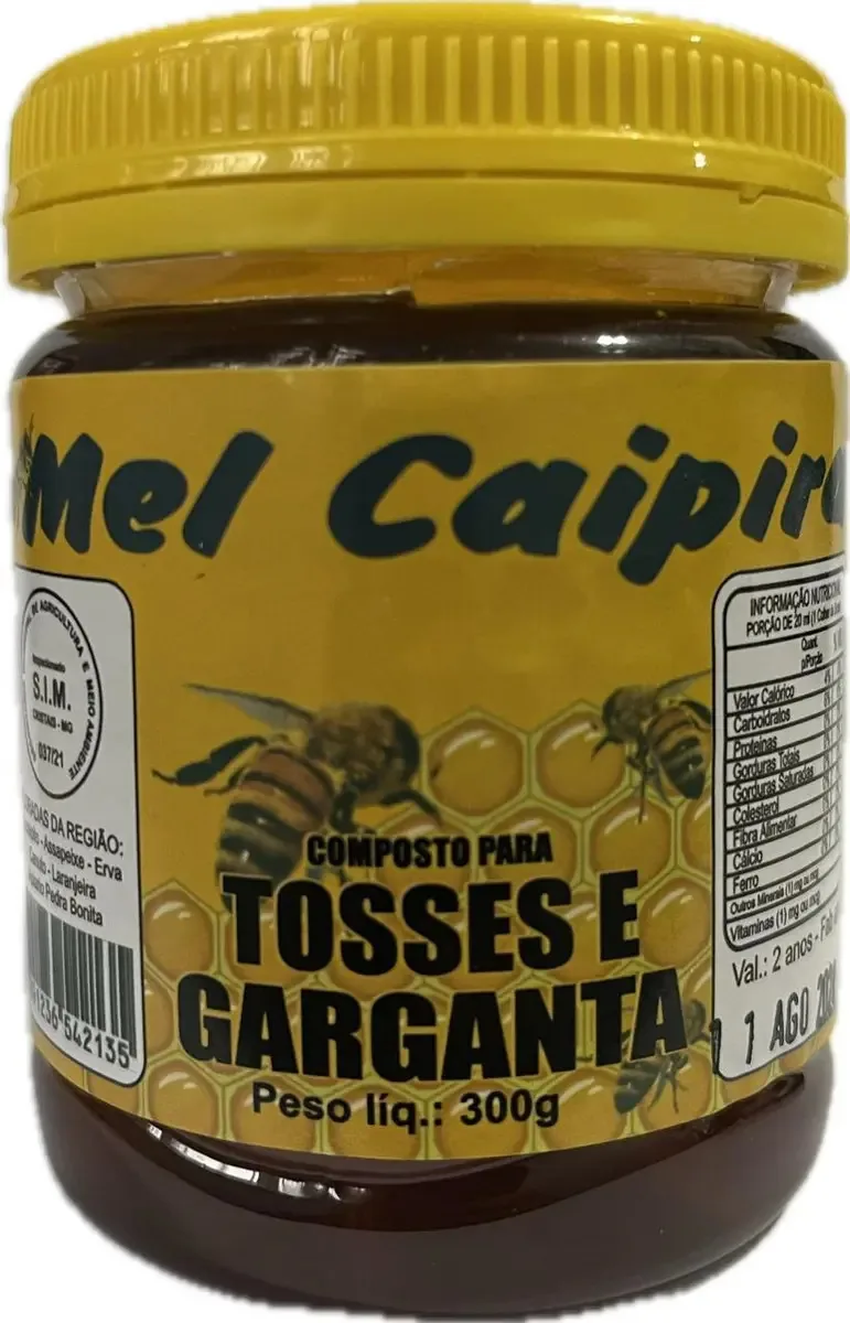 Mel Líquido Puro Forte do Grão para Saúde Respiratória em Pote de 3.6 Kg