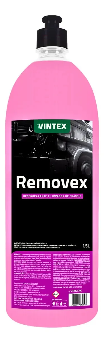 Desengraxante Concentrado Limpa Chassi Removex 1,5l Vintex