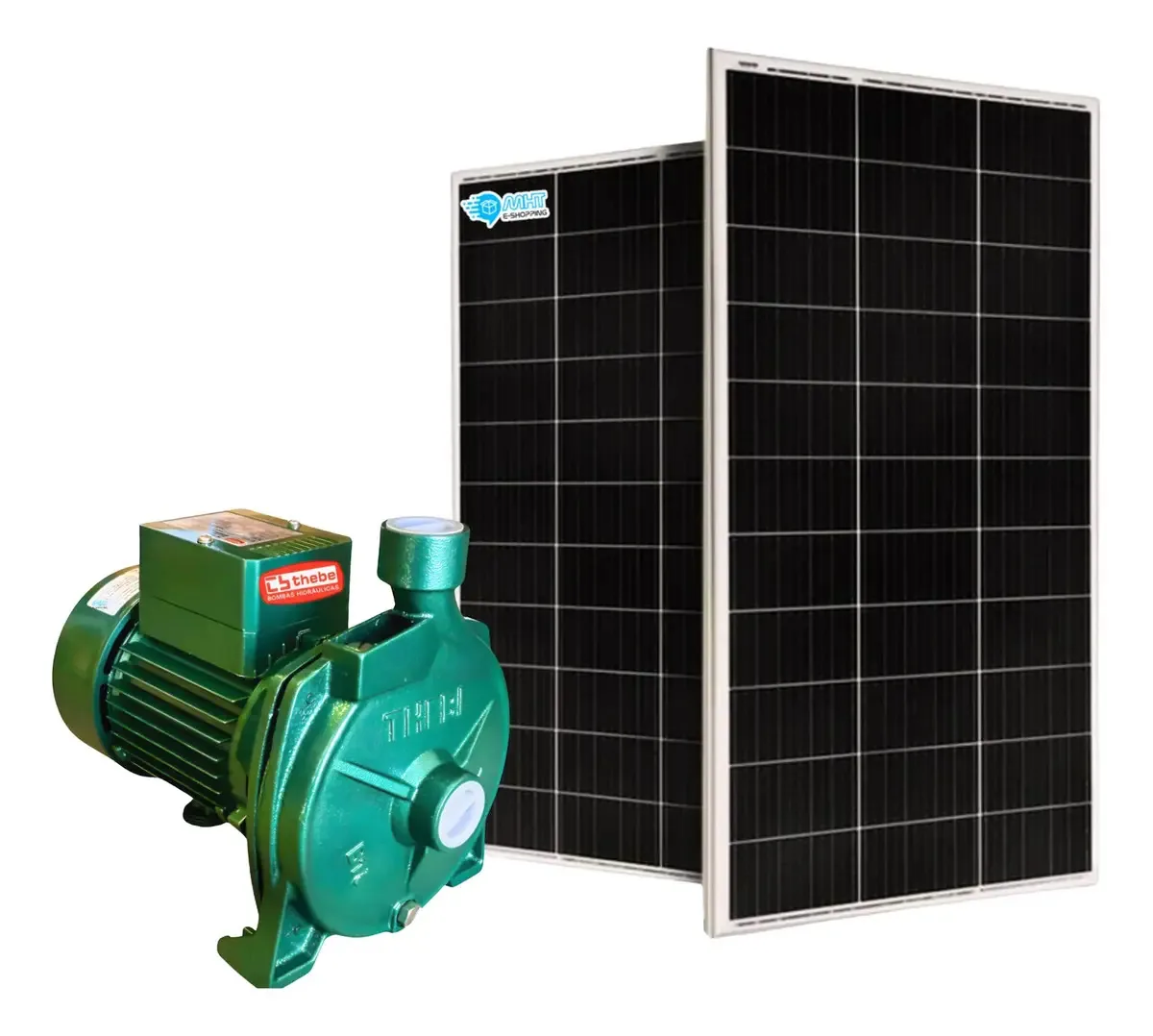 Kit Bomba B-10 Thebe 560w 4.700 L/h + 2 Placas Solar 340w