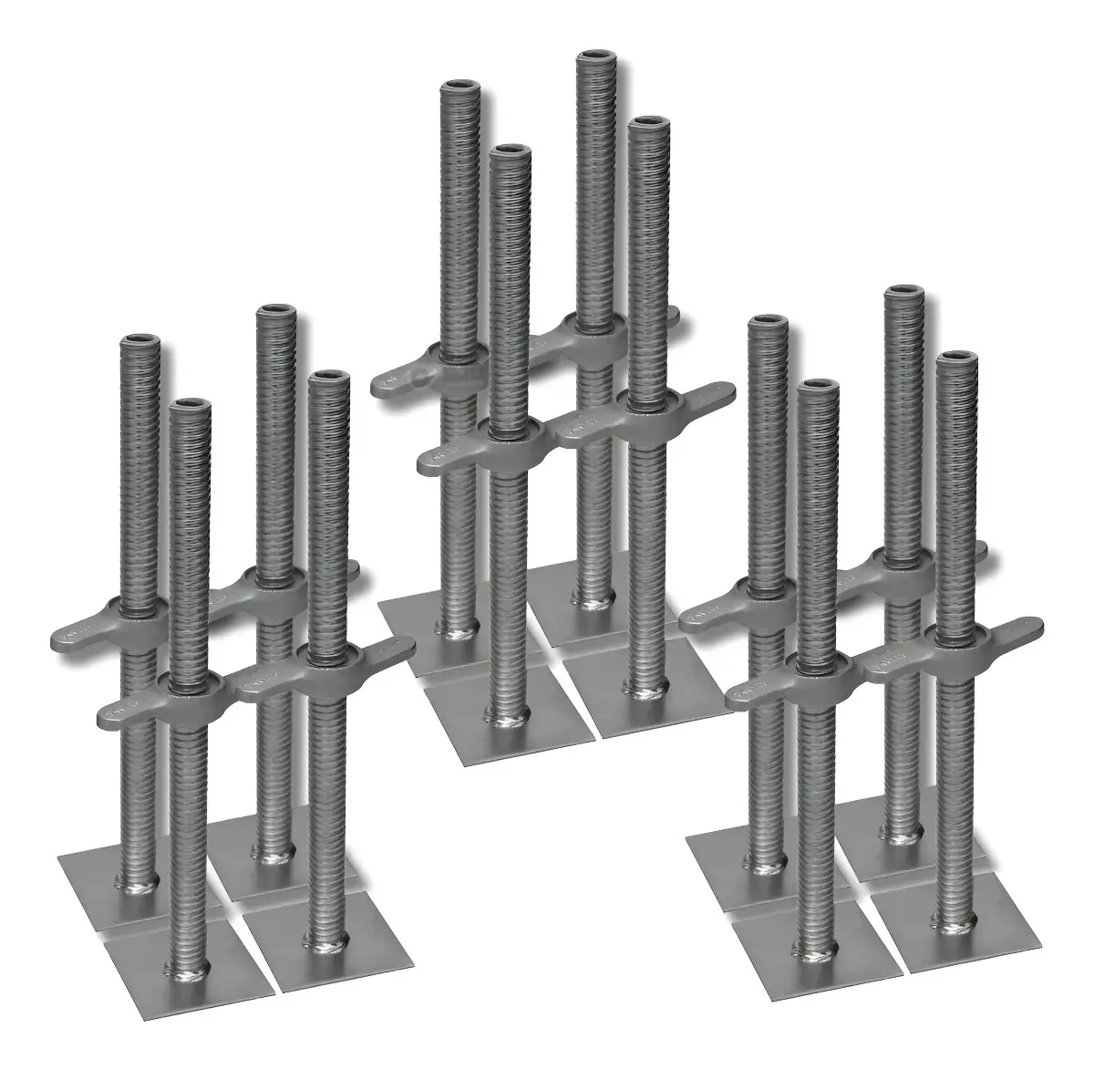 12 Sapata Ajustável / Regulável Para Altura Andaimes Tubular