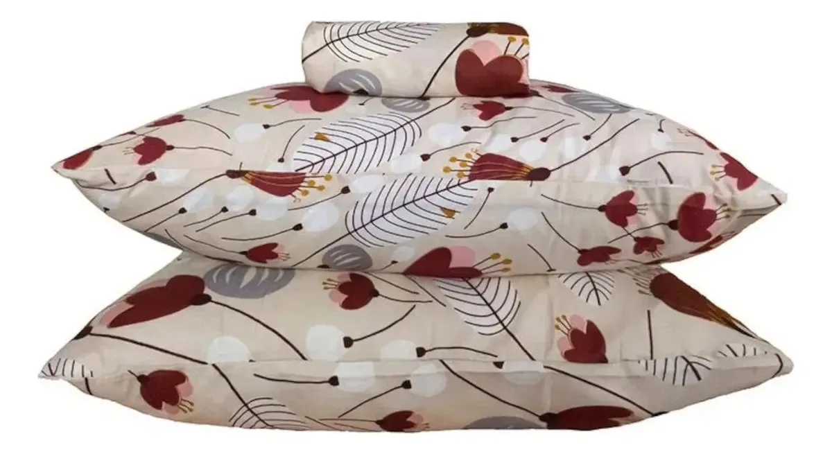 Jg.cama Camesa De Microfibra 3pcs Casal Jg