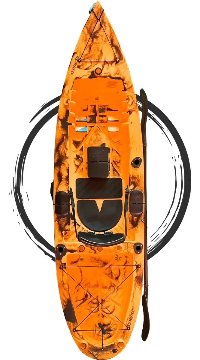 Caiaque De Pesca Robalo Std Caiaker Cor Laranja