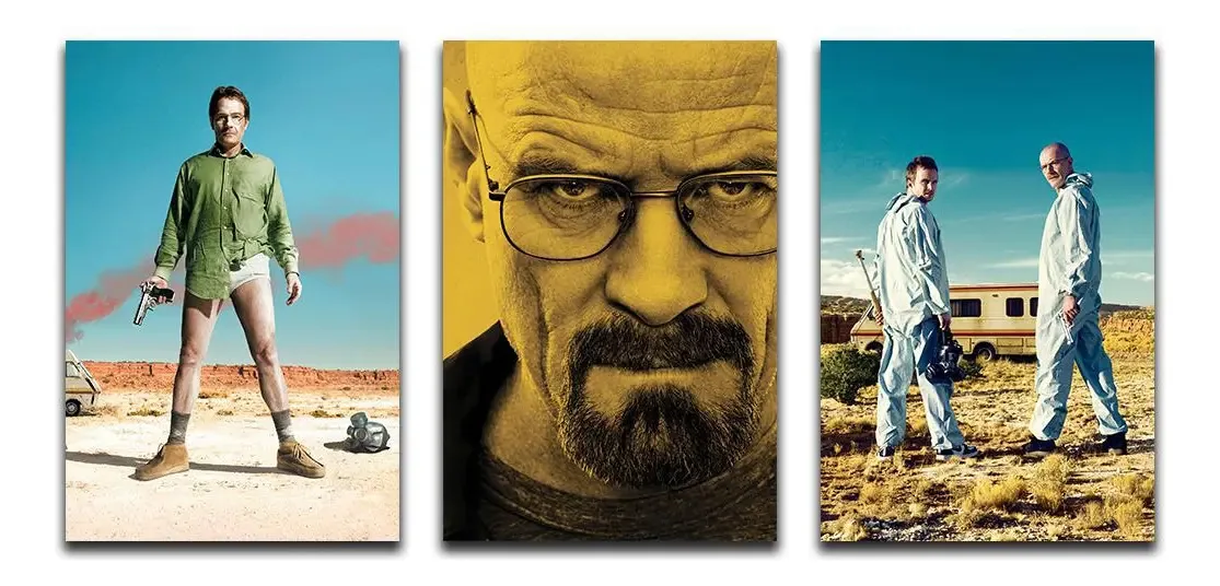 Kit 3 Placas Decorativas Breaking Bad Mdf