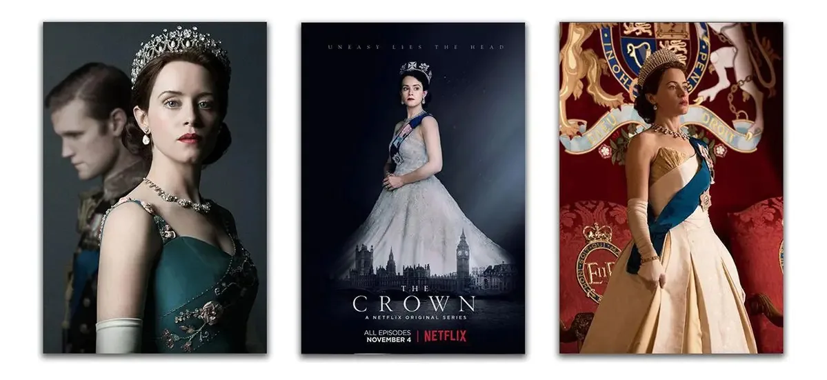 Kit 3 Placas Decorativas The Crown Série Mdf
