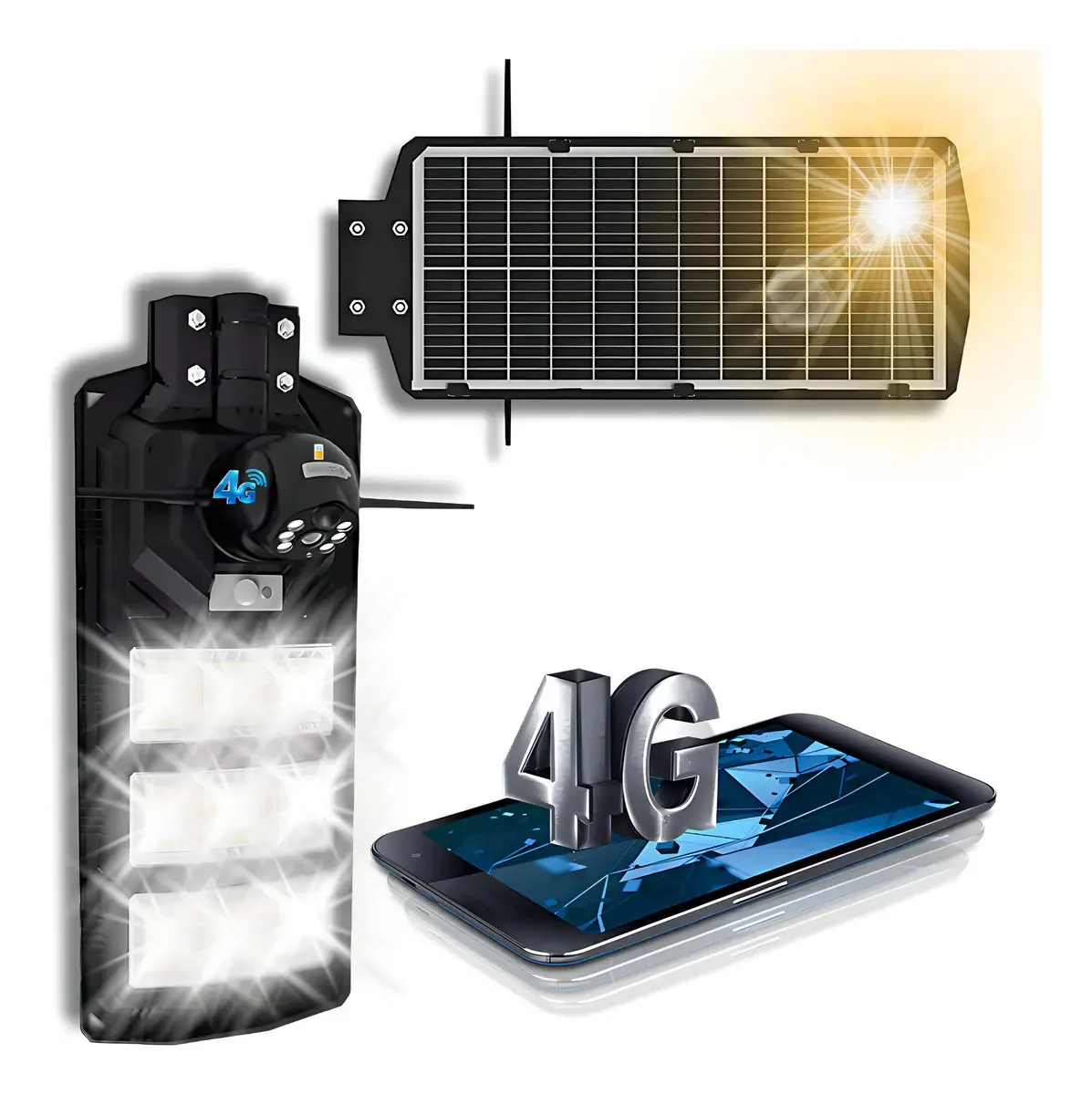 Câmera Segurança Full Hd Energia Solar Chip 3g/4g