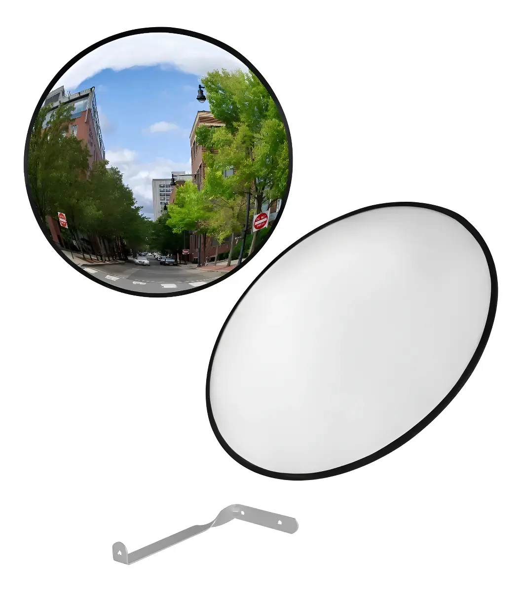 Espelho De Monitoramento Convexo 50 Cm Retrovisor E Portaria