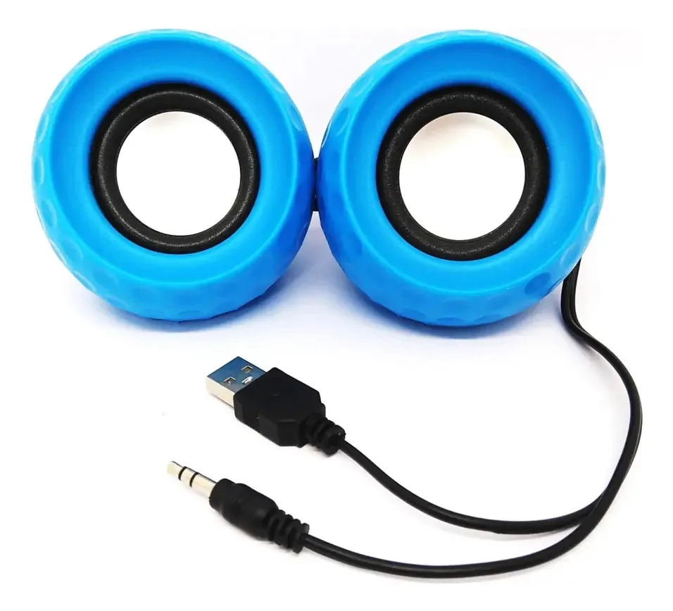 Caixa De Som Multimídia Pc Notebook P2 + Usb 10w Som Forte